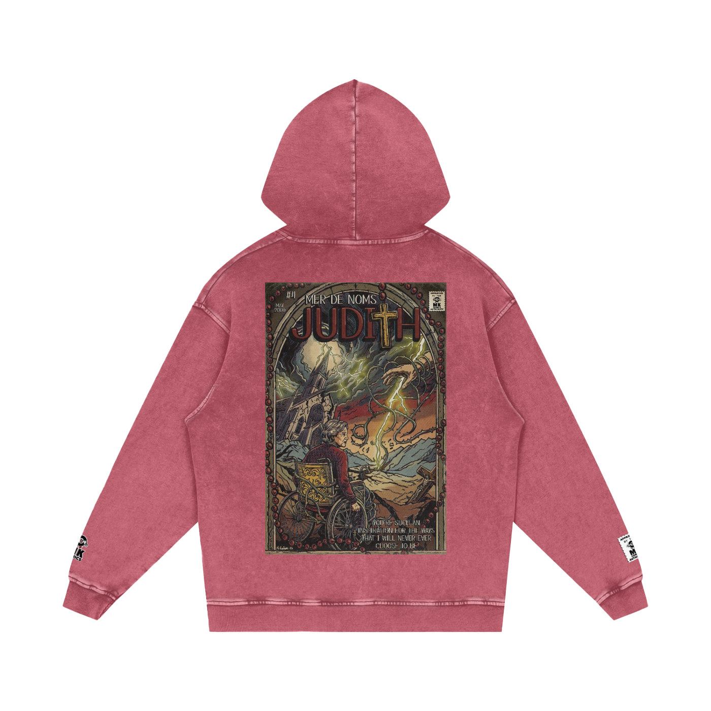 Judith - Snow Washed Loose Cotton Hoodie