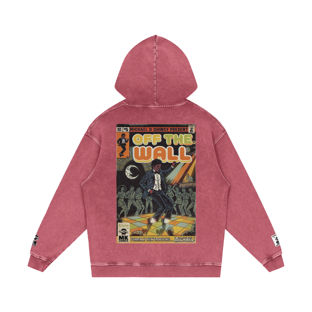 Off the Wall - Snow Washed Loose Cotton Hoodie
