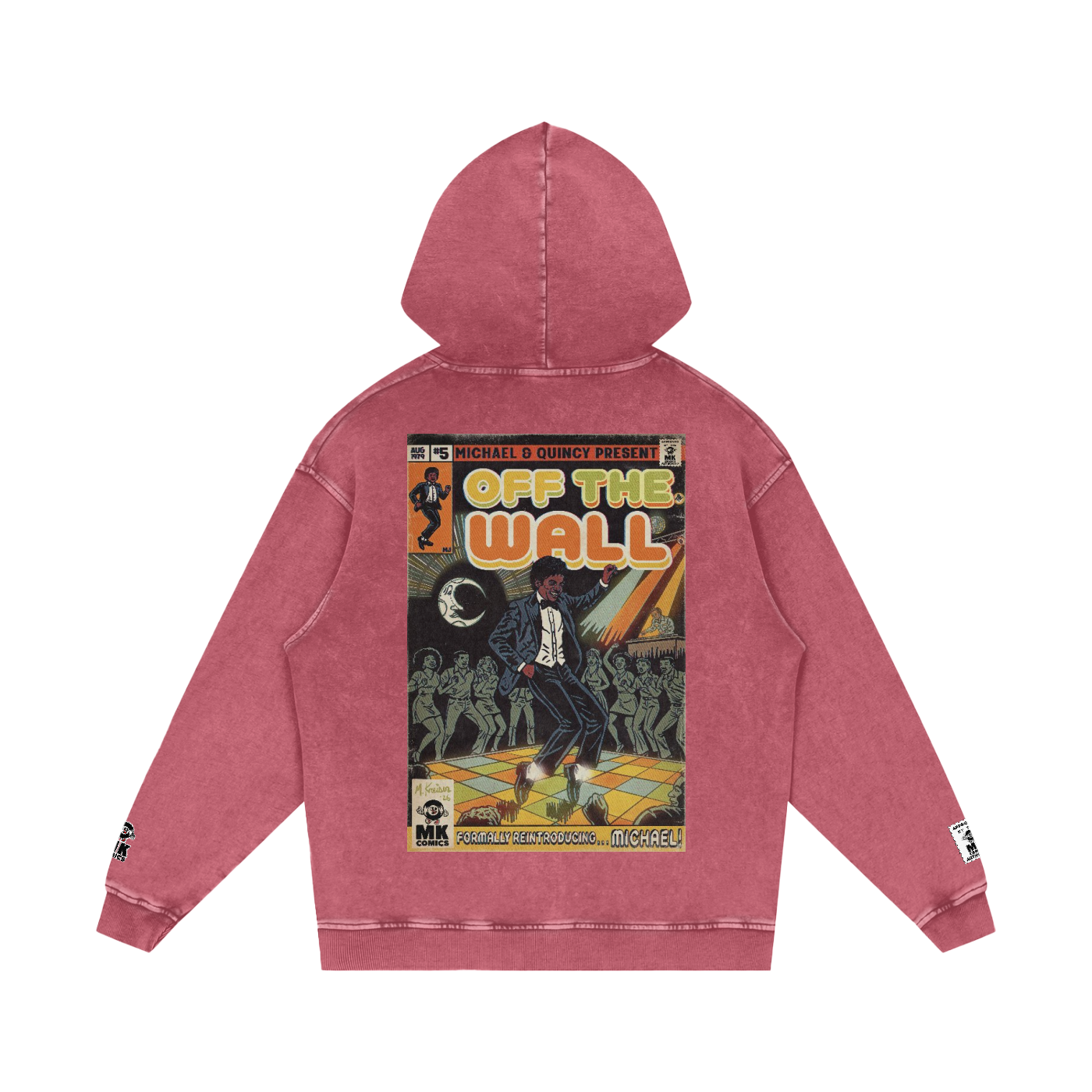 Off the Wall - Snow Washed Loose Cotton Hoodie