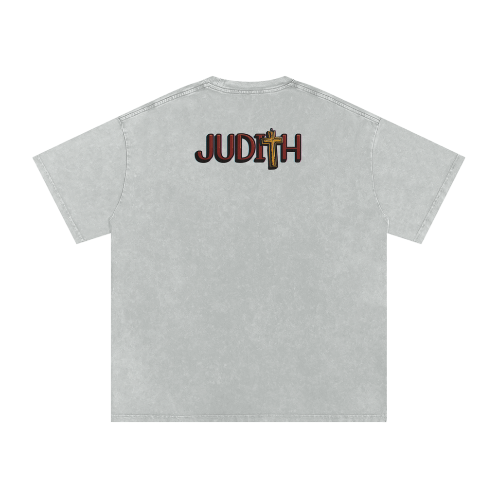 Judith - Snow Washed Oversized Cotton T-Shirt