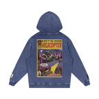 Helicopter - Snow Washed Loose Cotton Hoodie