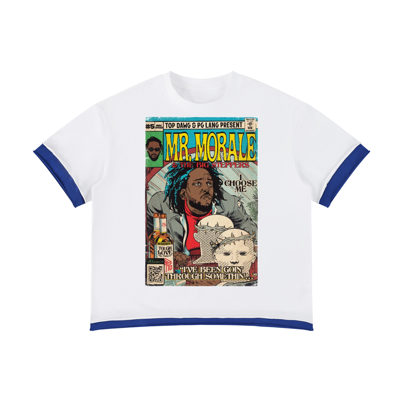 Mr. Morale & the Big Steppers - Unisex Boxy Color Block T-Shirt