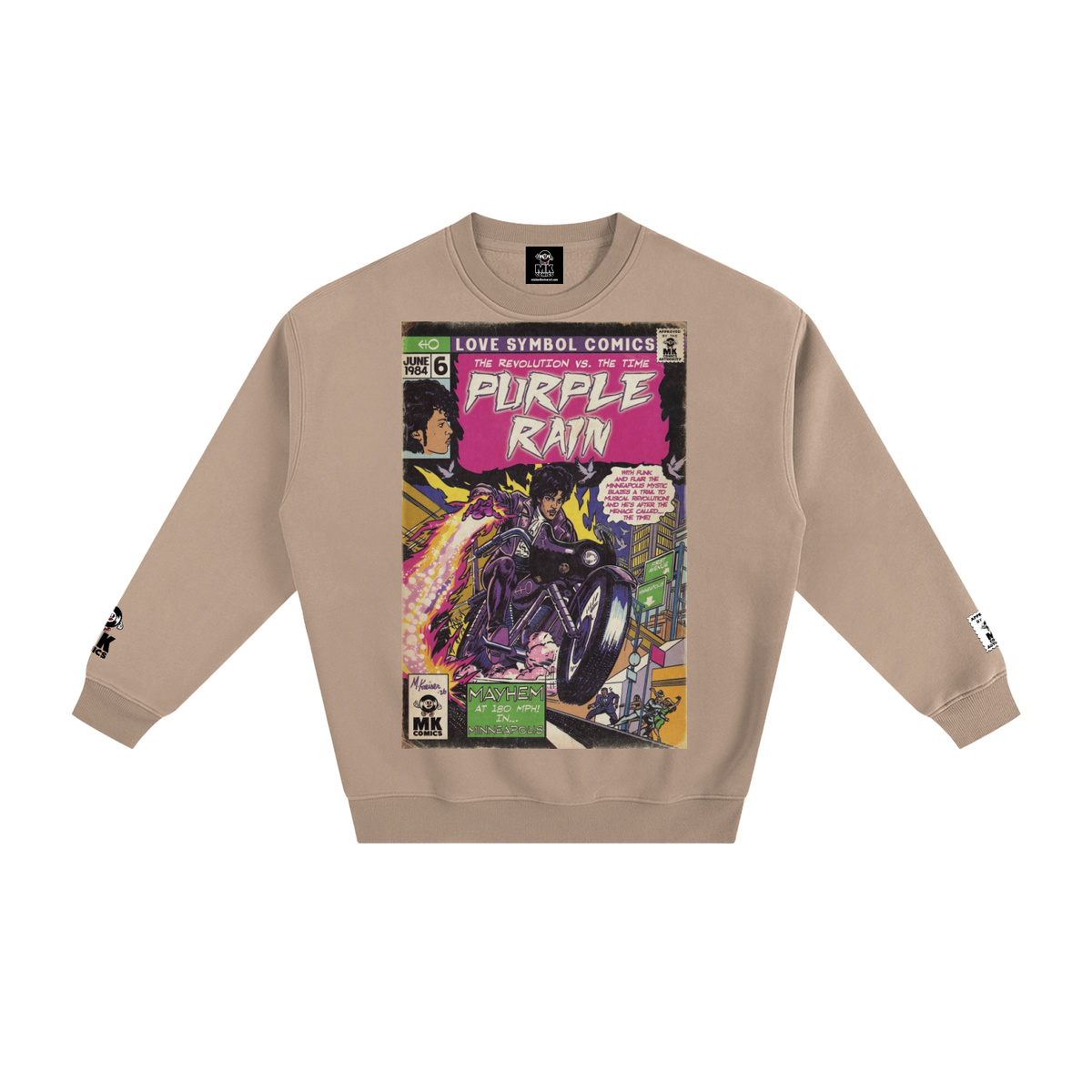 Purple Rain - Fleeced Sweatshirt