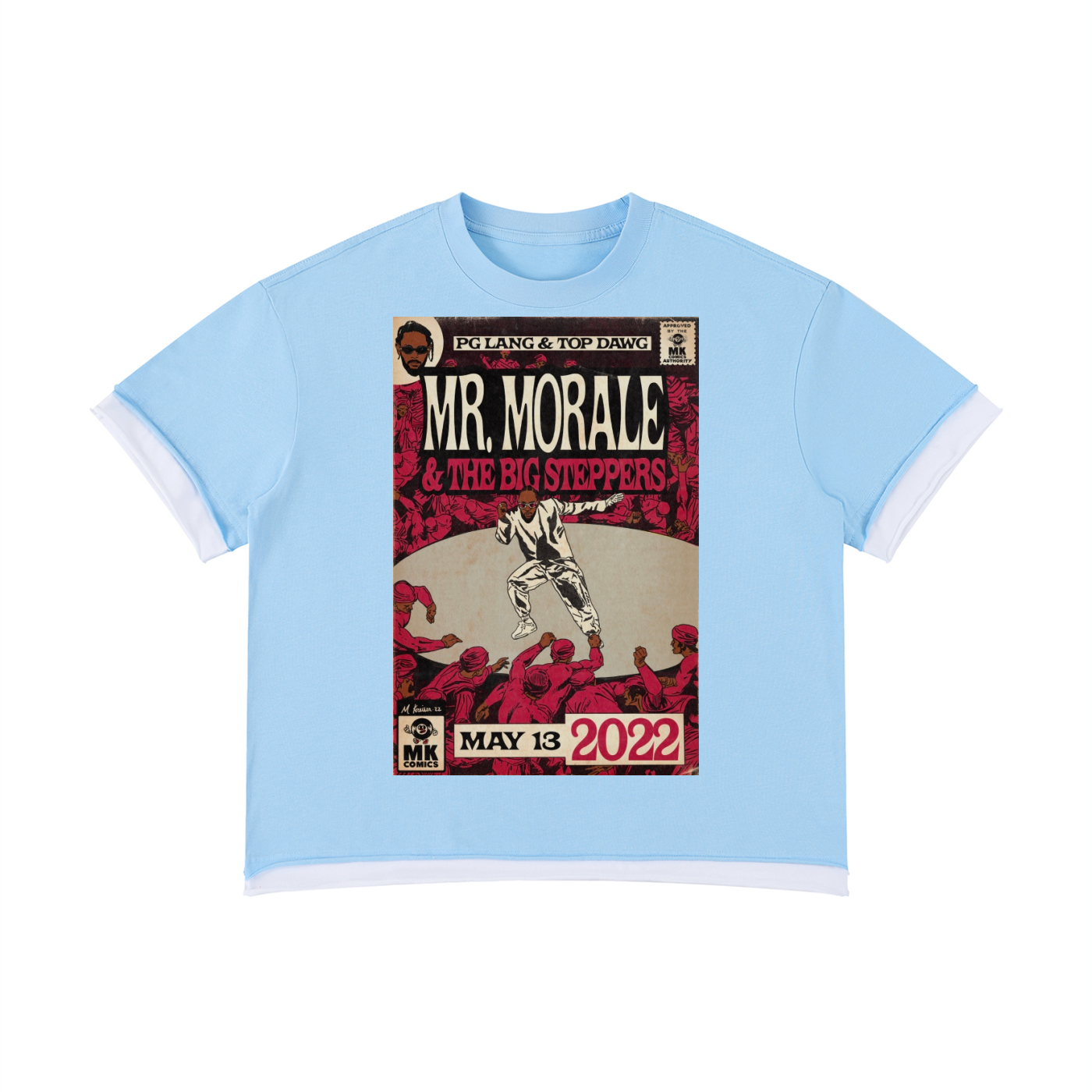 Mr. Morale & the Big Steppers - Unisex Boxy Color Block T-Shirt