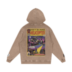 Helicopter - Snow Washed Loose Cotton Hoodie