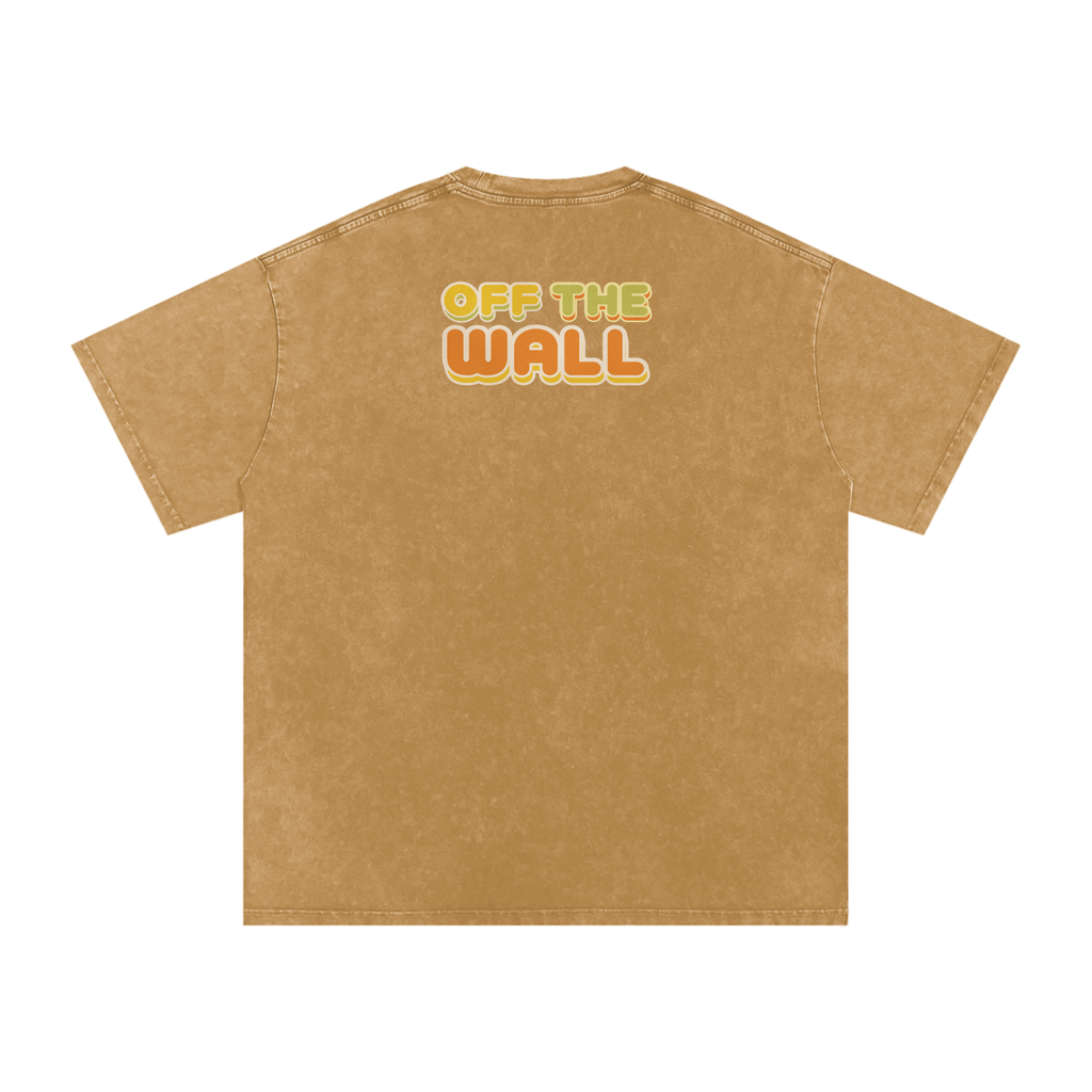 Off the Wall - Snow Washed Oversized Cotton T-Shirt