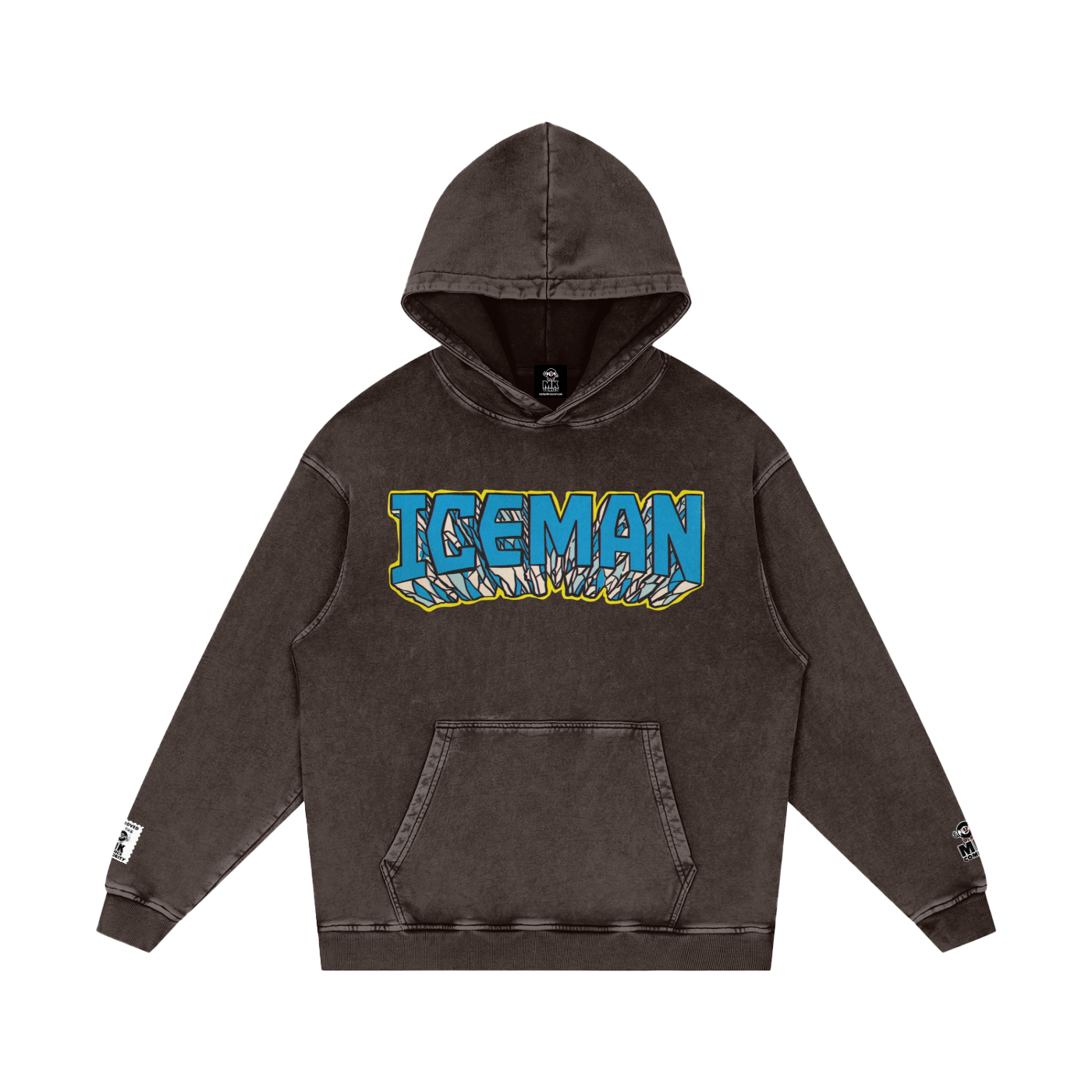 Iceman - Snow Washed Loose Cotton Hoodie