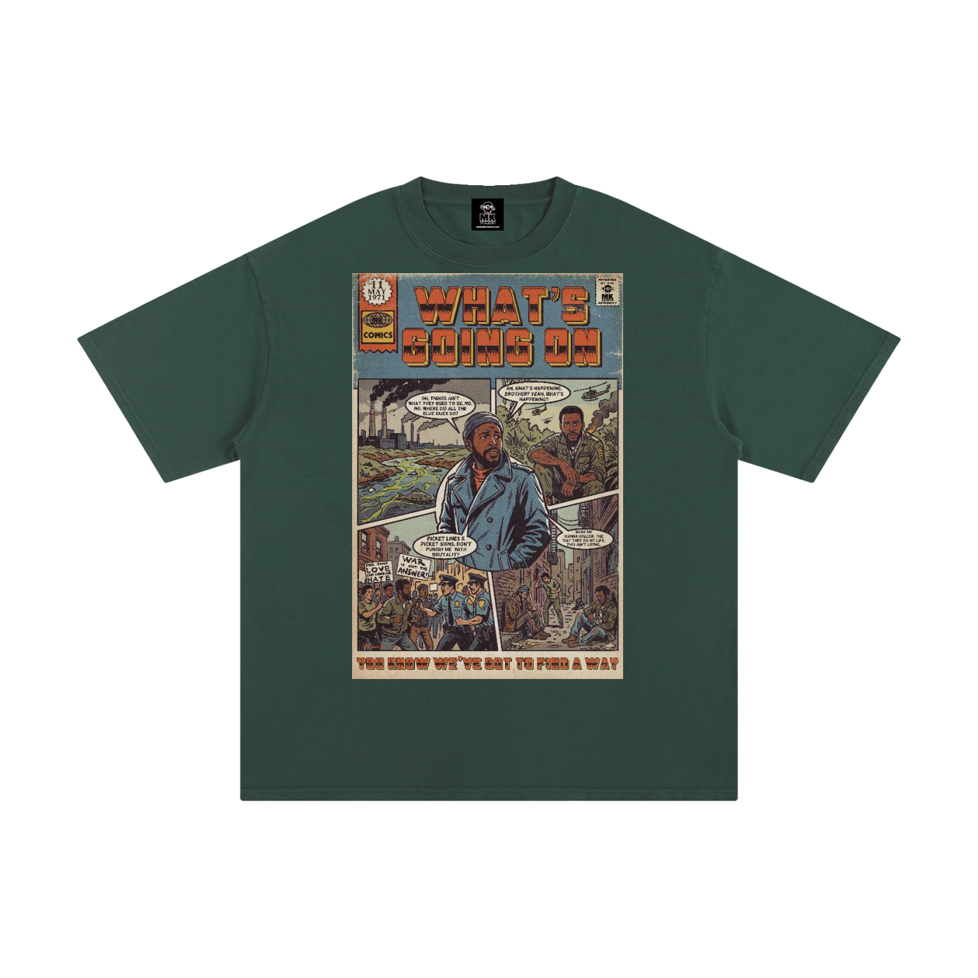 What's Going On - Unisex Pure Cotton T-Shirt