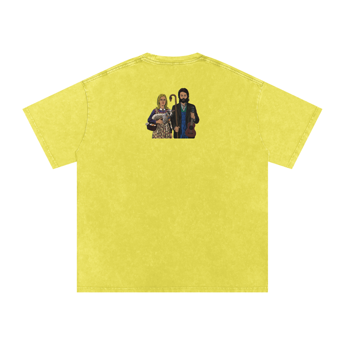 Ram - Snow Washed Oversized Cotton T-Shirt