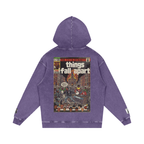 Things Fall Apart - Snow Washed Loose Cotton Hoodie
