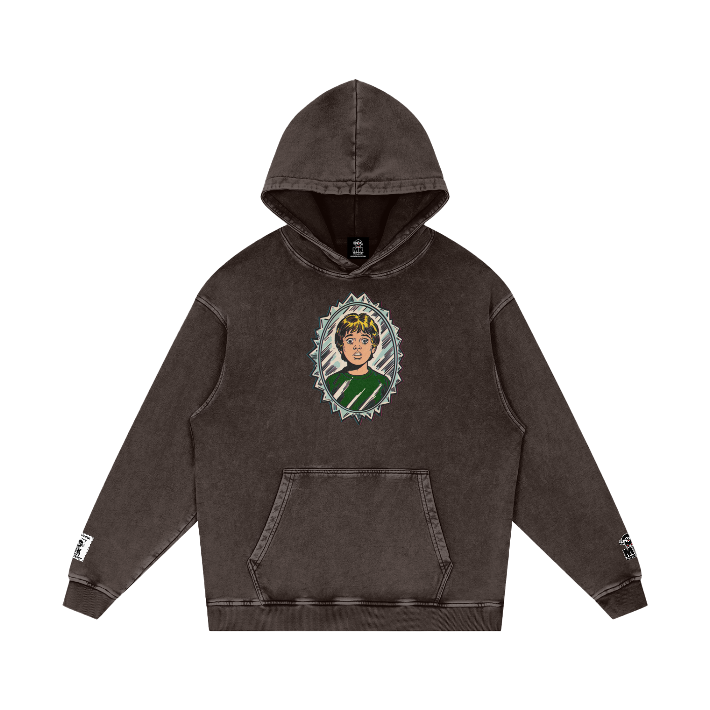 Tommy - Snow Washed Loose Cotton Hoodie