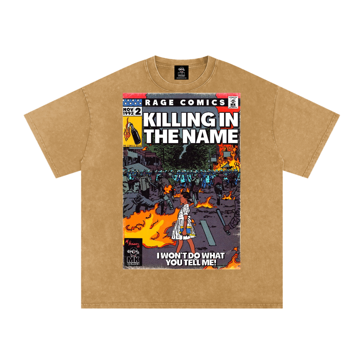 Killing in the Name - Snow Washed Oversized Cotton T-Shirt