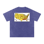 Word of Mouf - Snow Washed Oversized Cotton T-Shirt