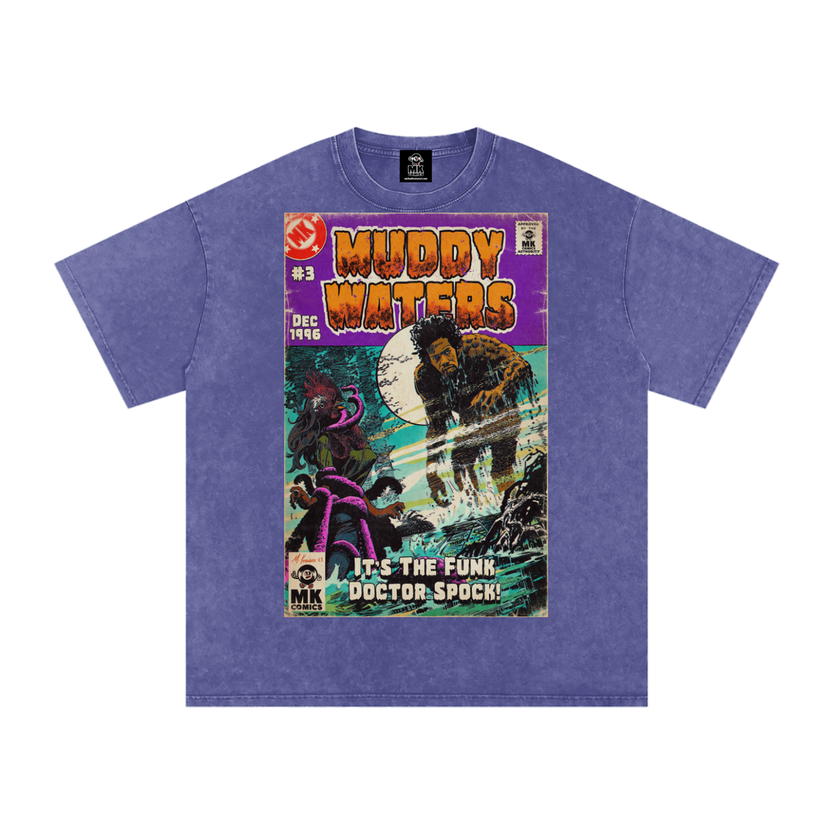 Muddy Waters - Snow Washed Oversized Cotton T-Shirt