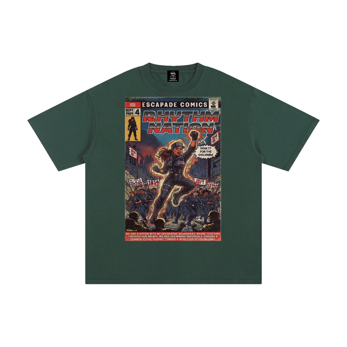 Rhythm Nation - Unisex Pure Cotton T-Shirt