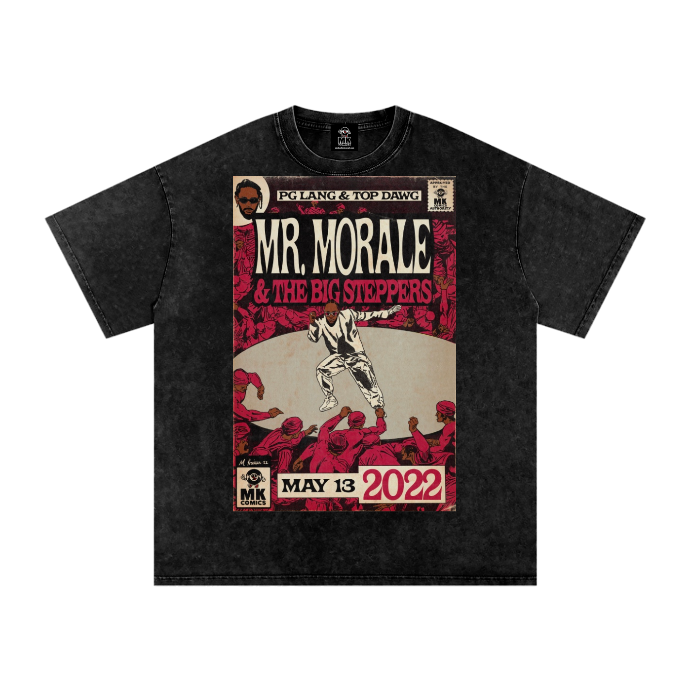 Mr. Morale & the Big Steppers - Snow Washed Oversized Cotton T-Shirt