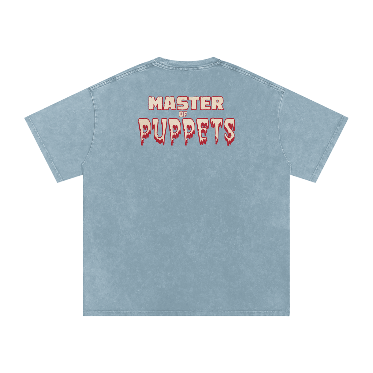 Master of Puppets - Snow Washed Oversized Cotton T-Shirt