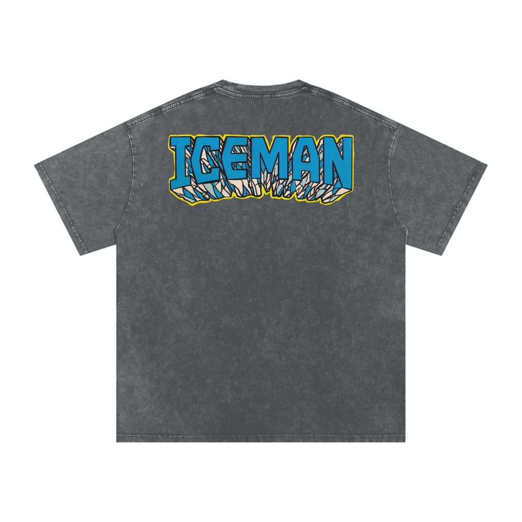 Iceman - Snow Washed Oversized Cotton T-Shirt
