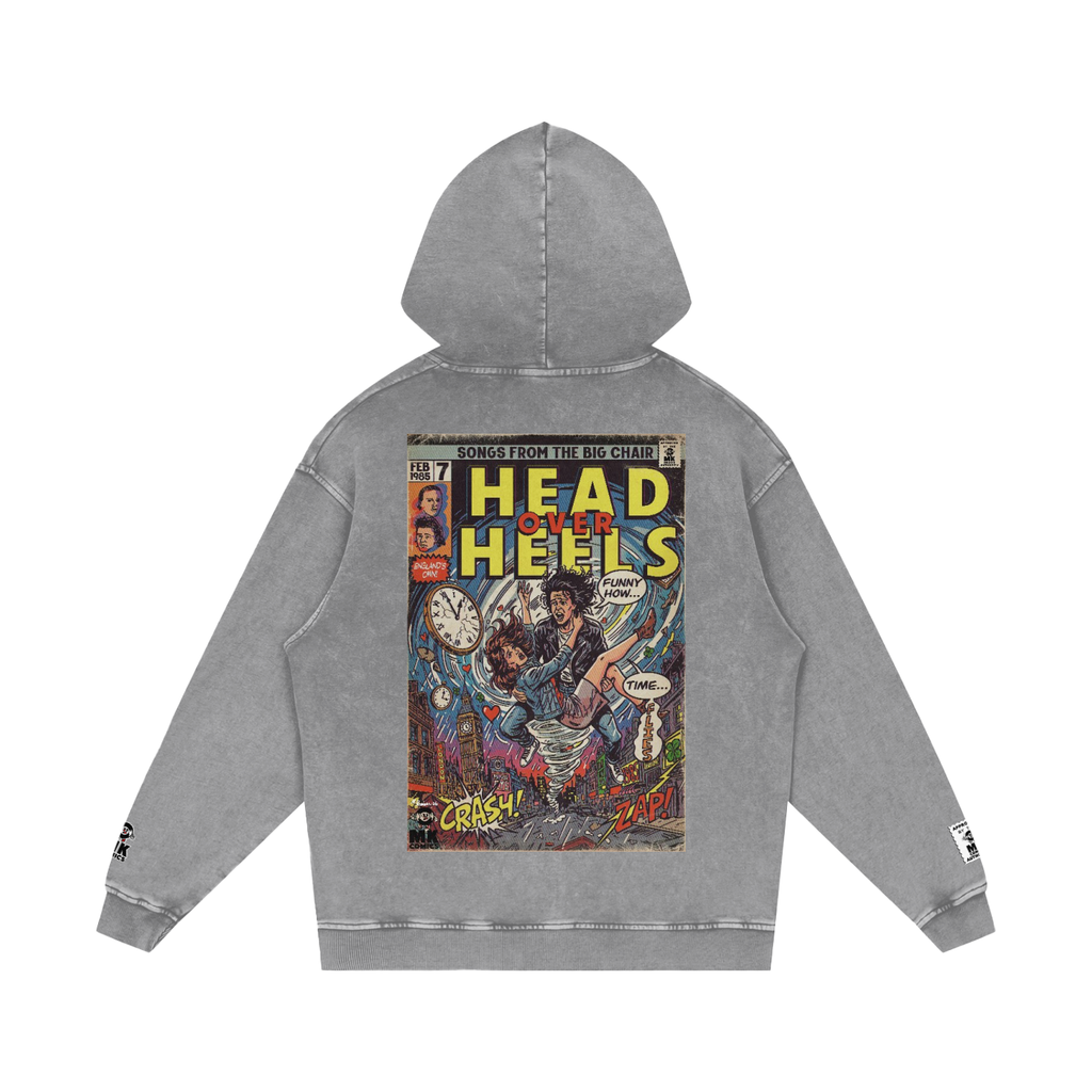 Head Over Heels - Snow Washed Loose Cotton Hoodie