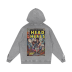 Head Over Heels - Snow Washed Loose Cotton Hoodie