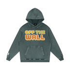 Off the Wall - Snow Washed Loose Cotton Hoodie