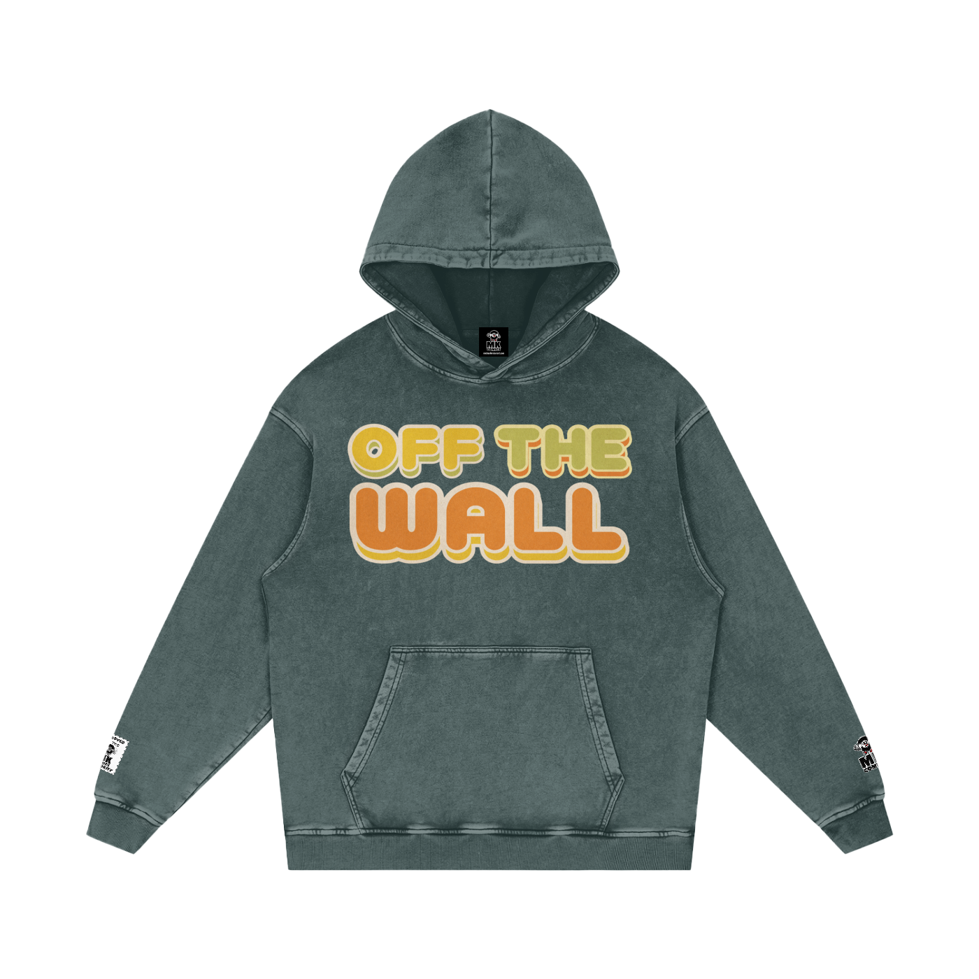 Off the Wall - Snow Washed Loose Cotton Hoodie