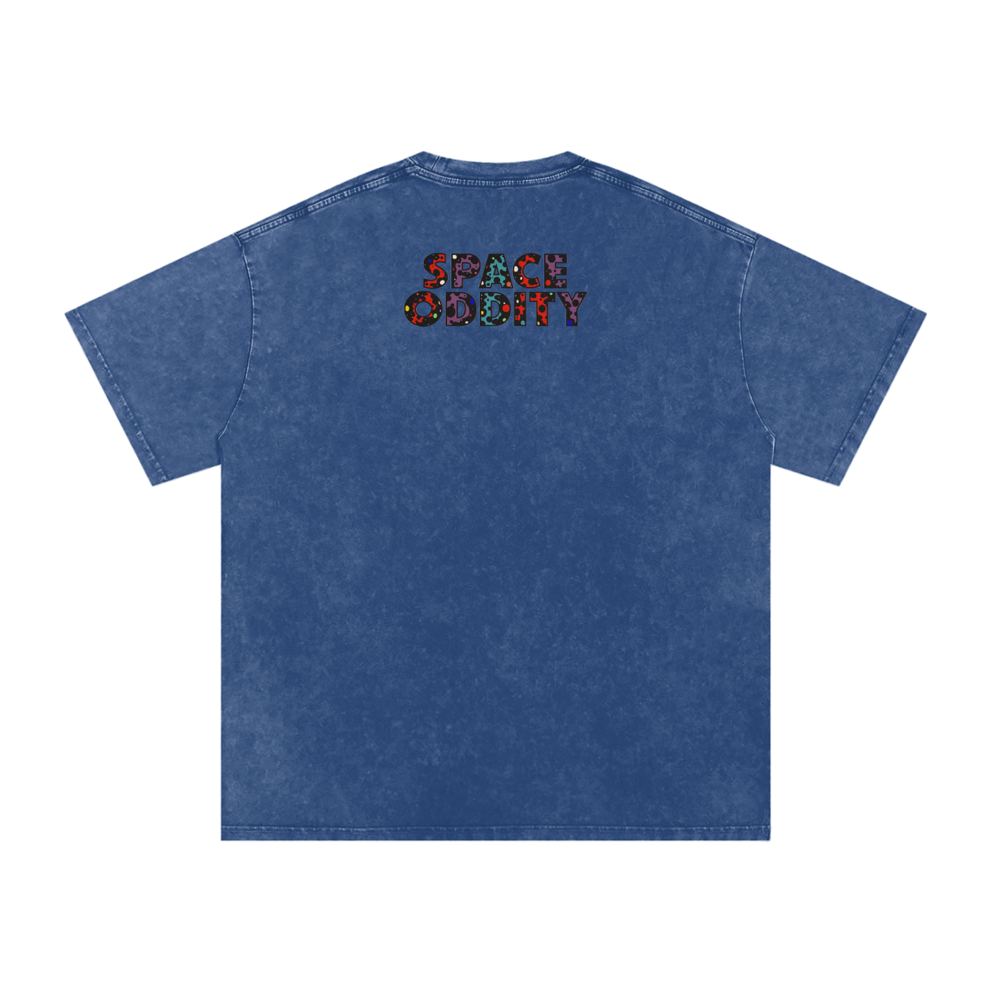 Space Oddity - Snow Washed Oversized Cotton T-Shirt
