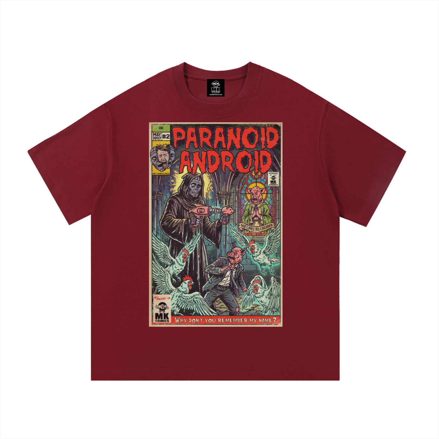 Paranoid Android - SIZE UP 1 SIZE - Essential Cotton T-Shirt
