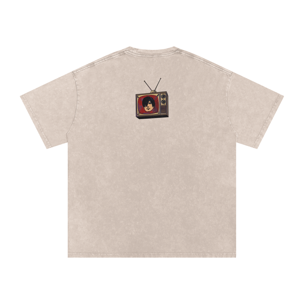 Only - Snow Washed Oversized Cotton T-Shirt