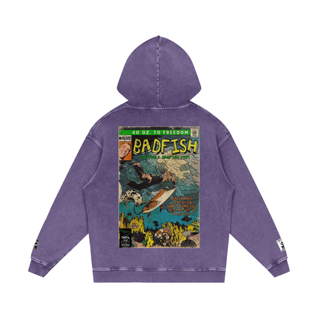 Badfish - Snow Washed Loose Cotton Hoodie