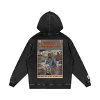 What's Going On - Snow Washed Loose Cotton Hoodie