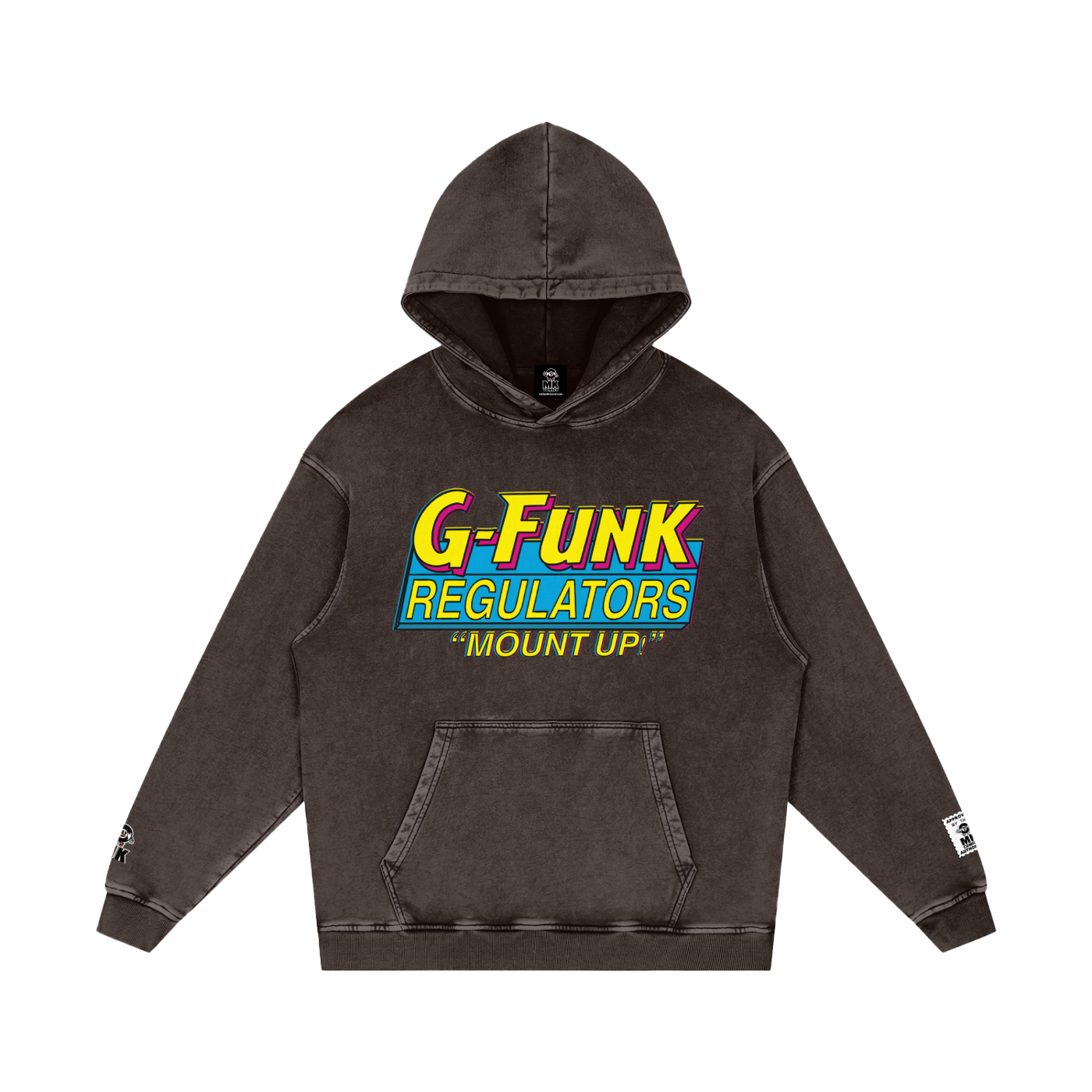 Regulate - Snow Washed Loose Cotton Hoodie