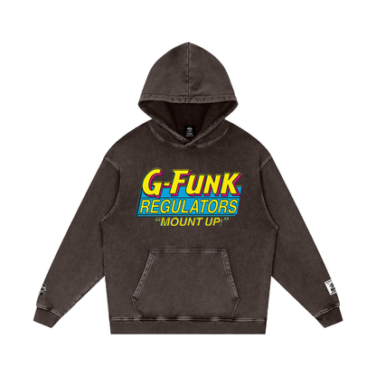 Regulate - Snow Washed Loose Cotton Hoodie