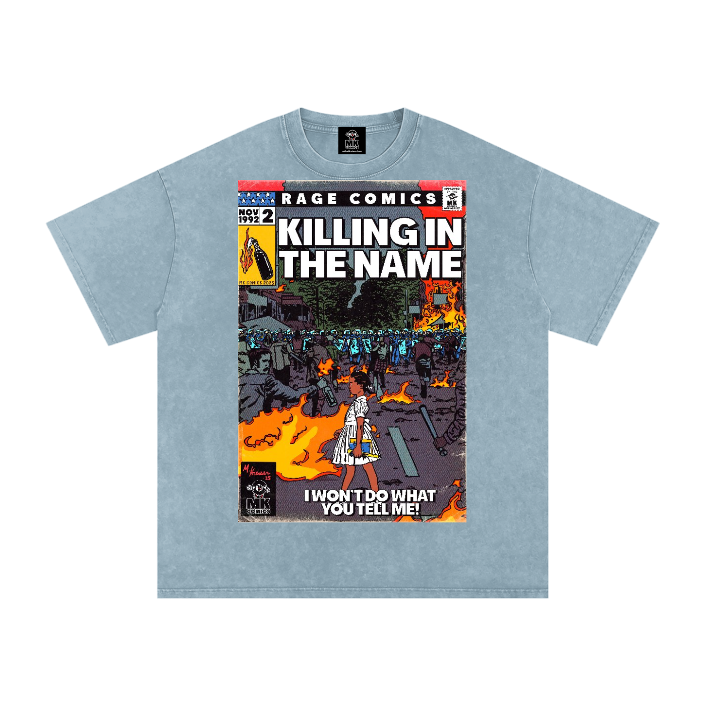 Killing in the Name - Snow Washed Oversized Cotton T-Shirt