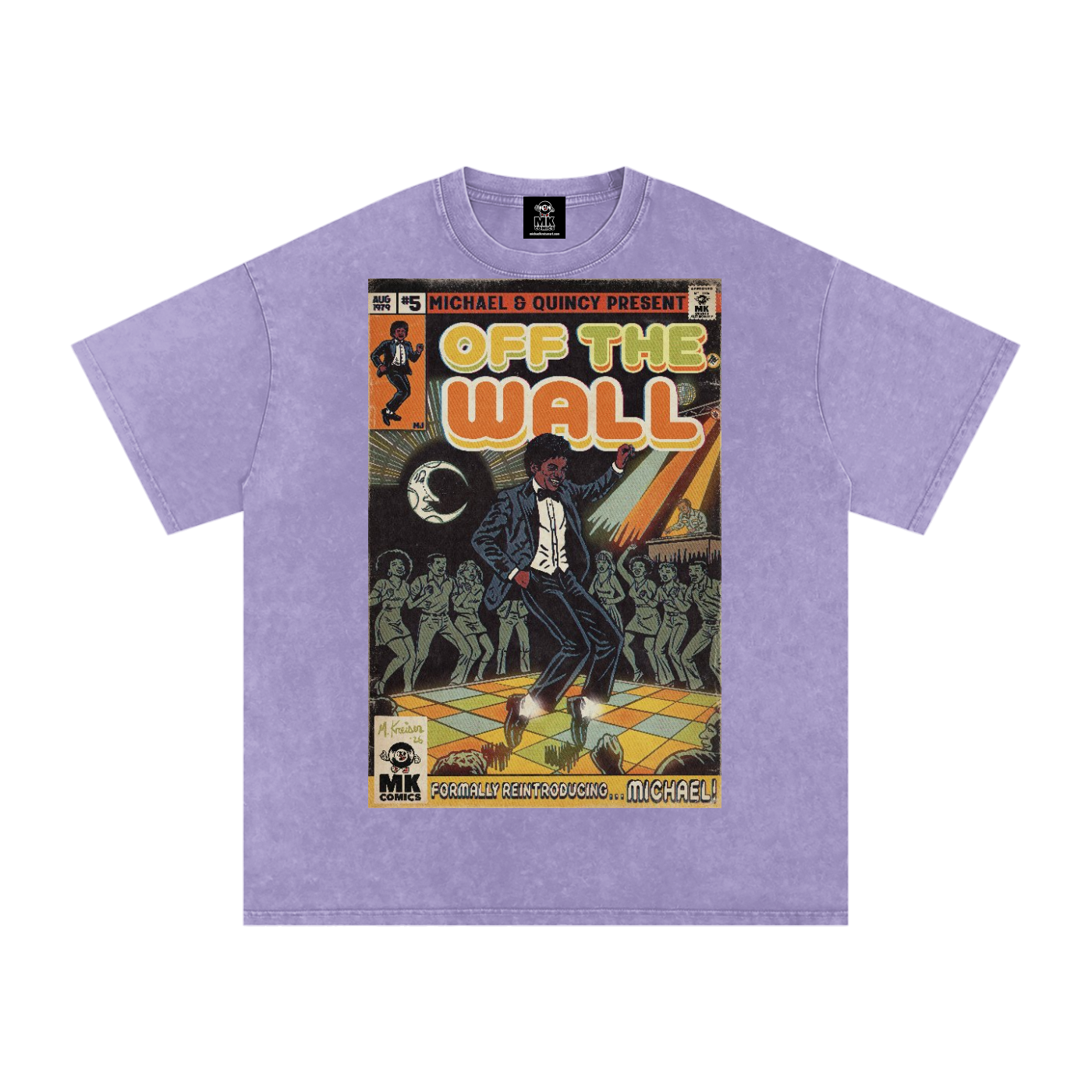 Off the Wall - Snow Washed Oversized Cotton T-Shirt