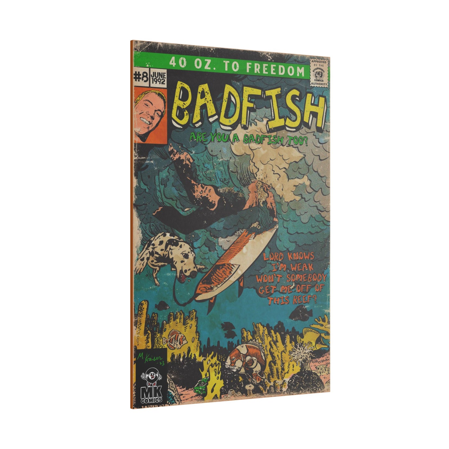 Badfish - Matte Canvas, Stretched, 0.75"