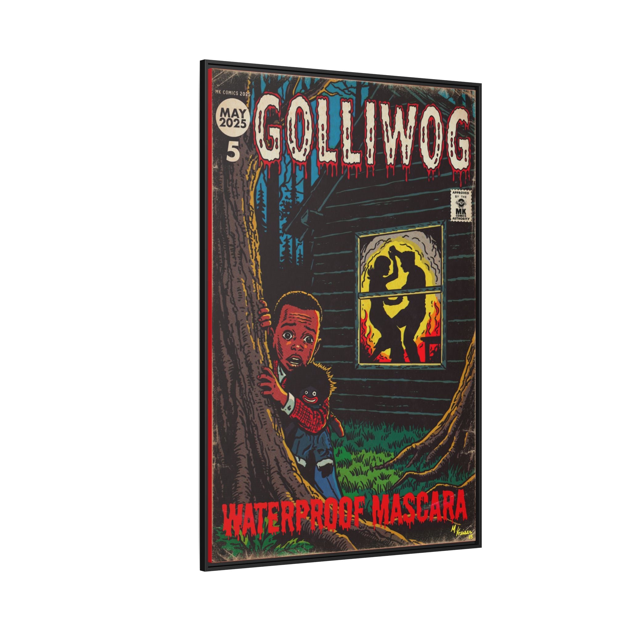 Waterproof Mascara - Golliwog - Matte Canvas, Framed (Multi-color)
