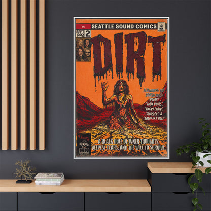 Dirt - Matte Canvas, Framed (Multi-color)