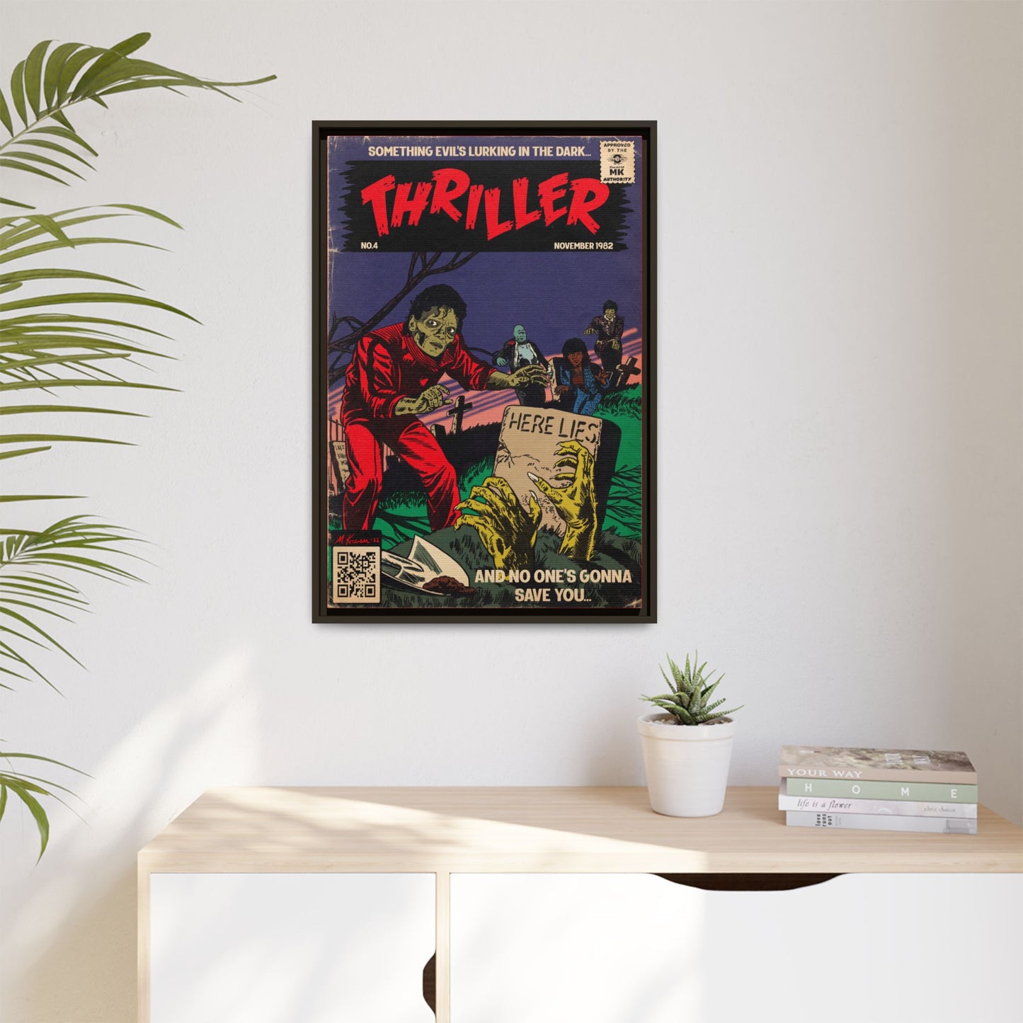 Michael Jackson- Thriller - Gallery Canvas Wraps, Vertical Frame