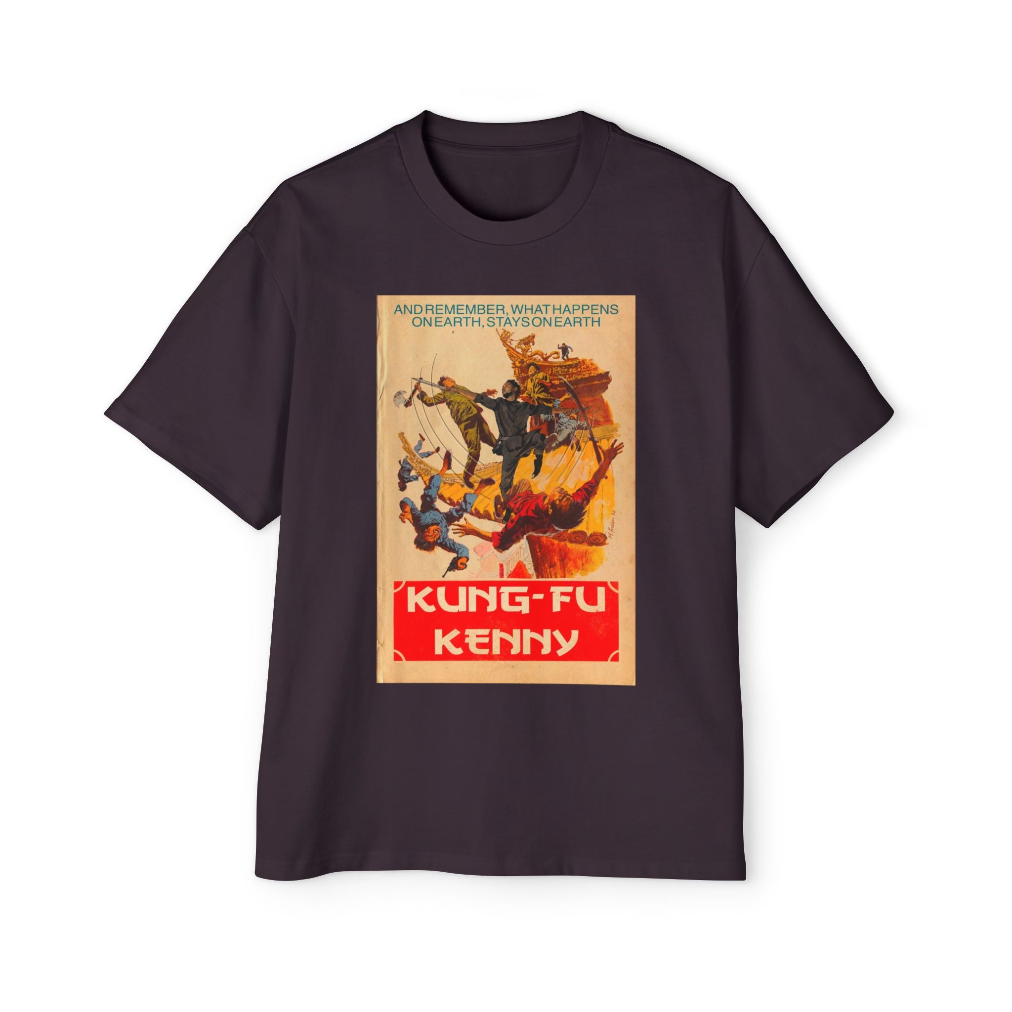 Kung-Fu Kenny - Men's Heavy Oversized Tee