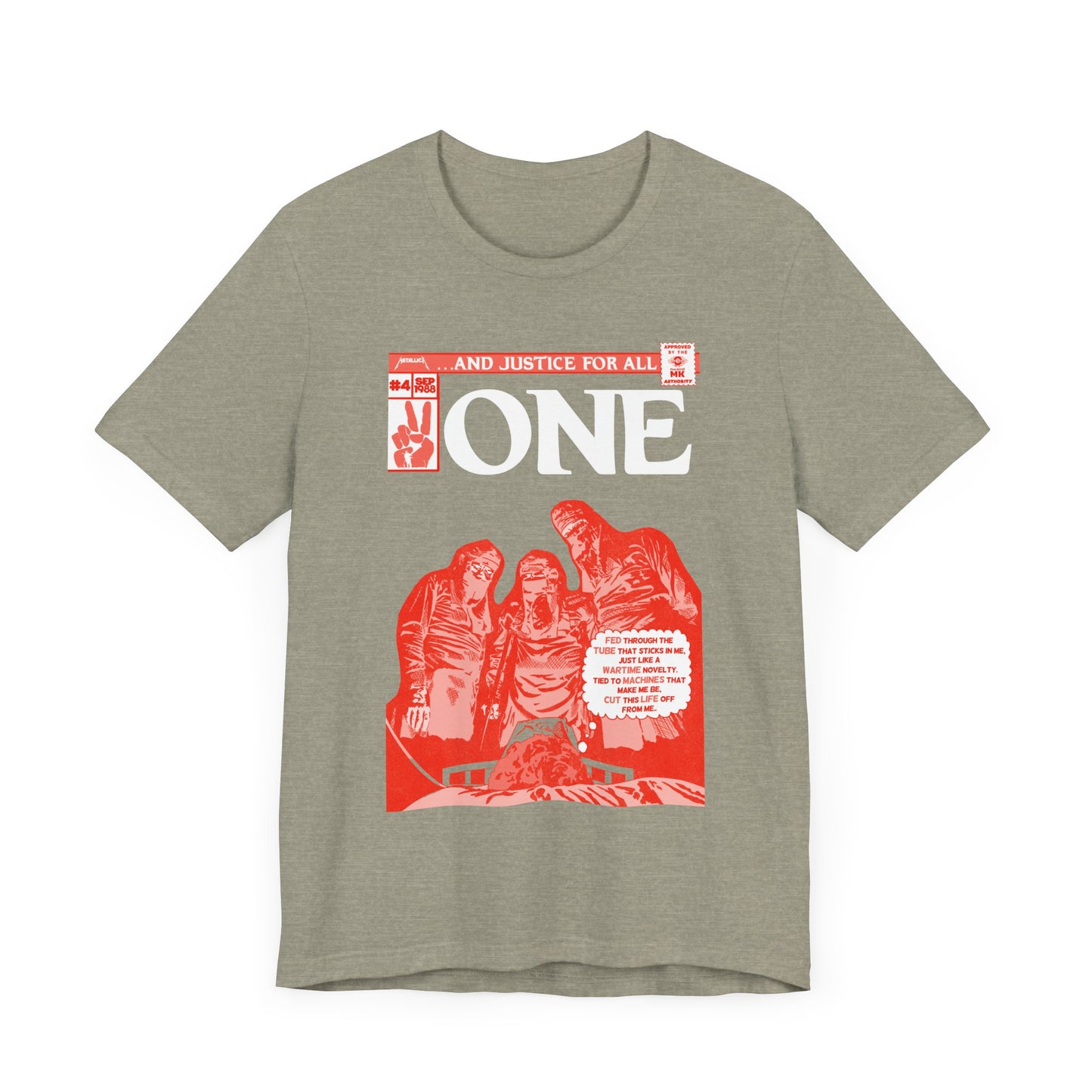 Metallica - One - RED VARIANT - Unisex Jersey Short Sleeve Tee
