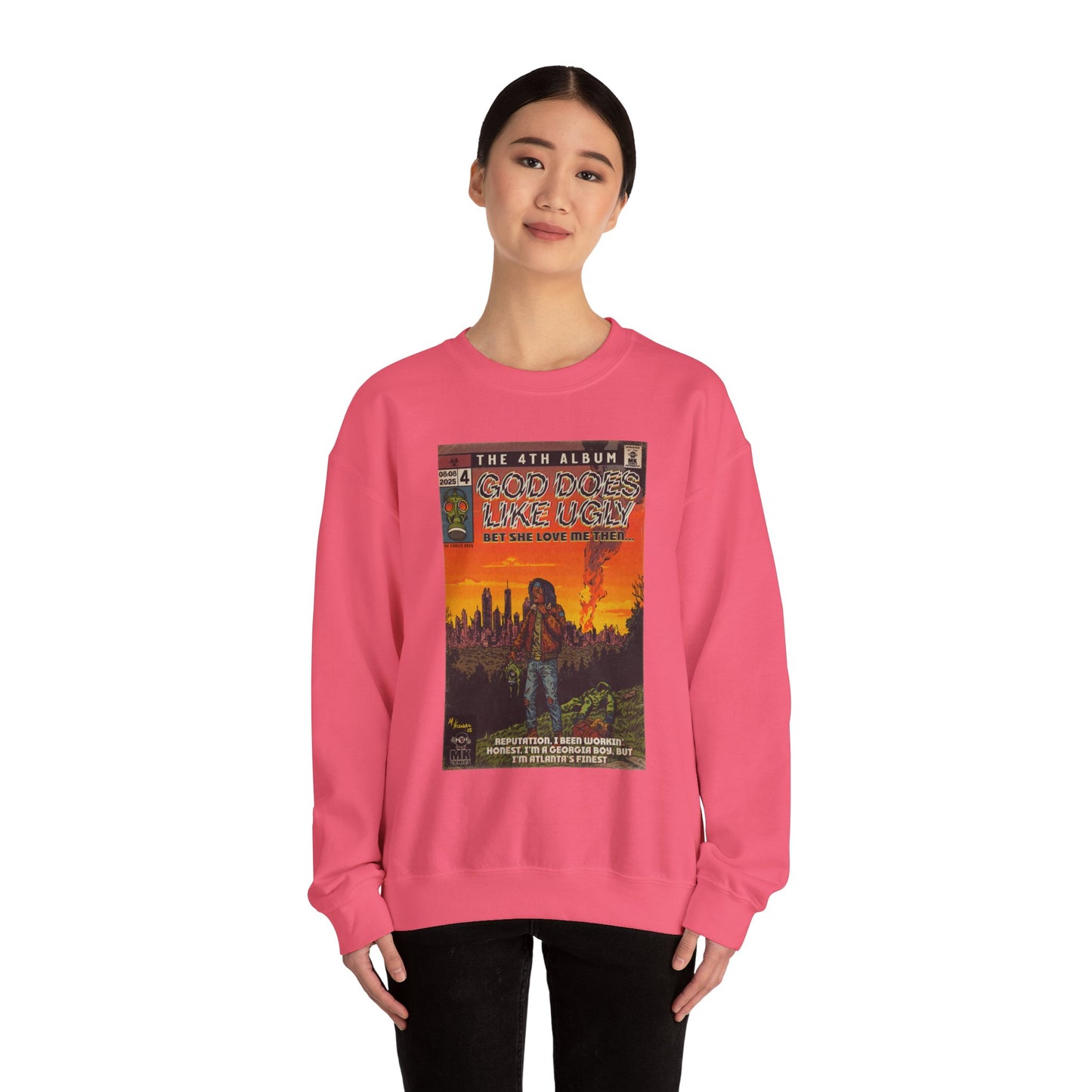 God Does Like Ugly - Unisex Heavy Blend™ Crewneck Sweatshirt