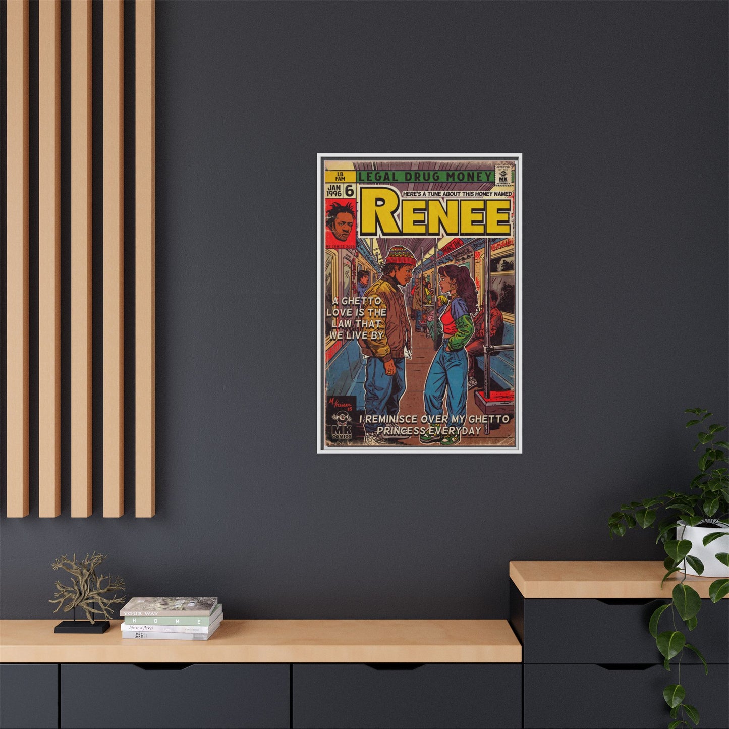 Lost Boyz - Renee - Matte Canvas, Framed (Multi-color)