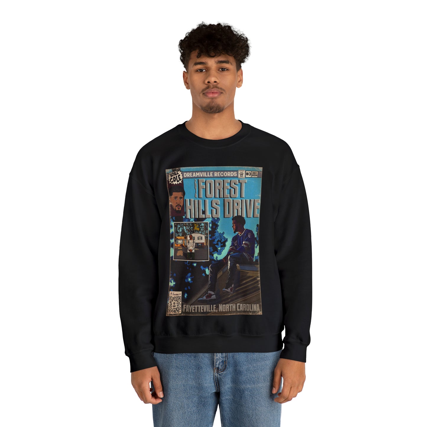 J Cole - 2014 Forest Hills Drive - Unisex Heavy Blend™ Crewneck Sweatshirt