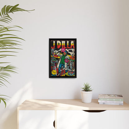 J Dilla - Comic Book Art - Gallery Canvas Wraps, Vertical Frame