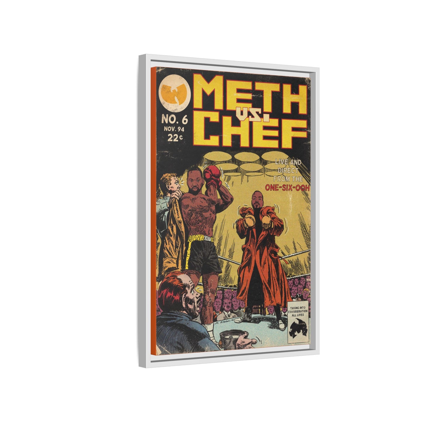 Method Man & Raekwon - Meth vs. Chef - Gallery Canvas Wraps, Vertical Frame