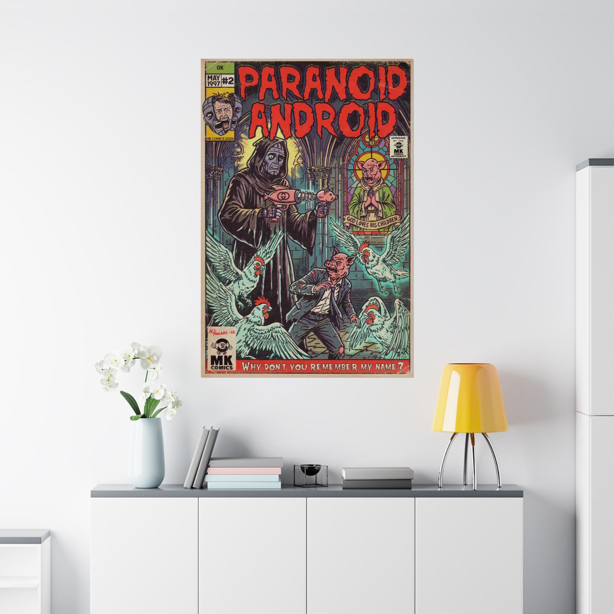 Paranoid Android - Matte Vertical Posters