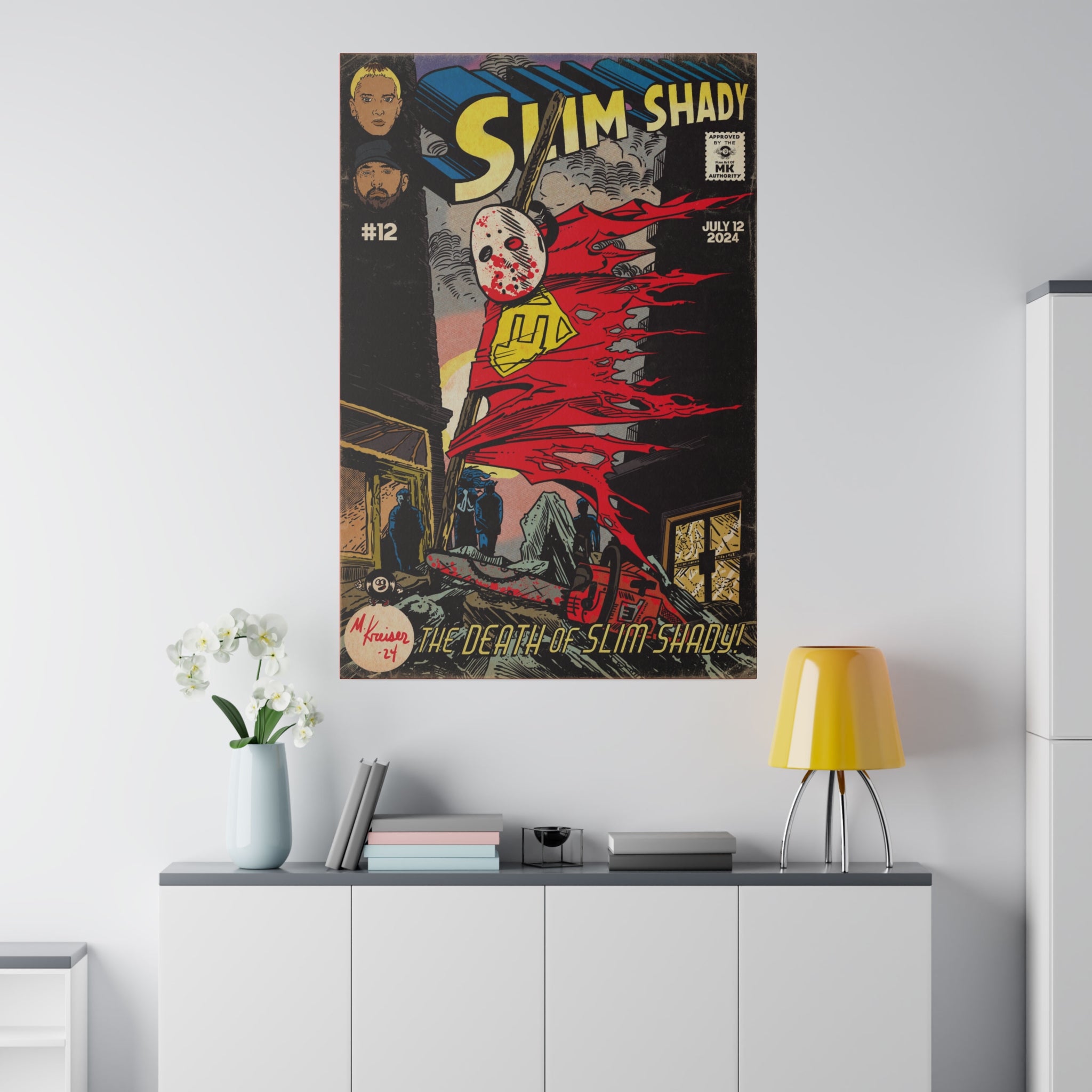 Death of Slim Shady - Matte Canvas, Stretched, 0.75"