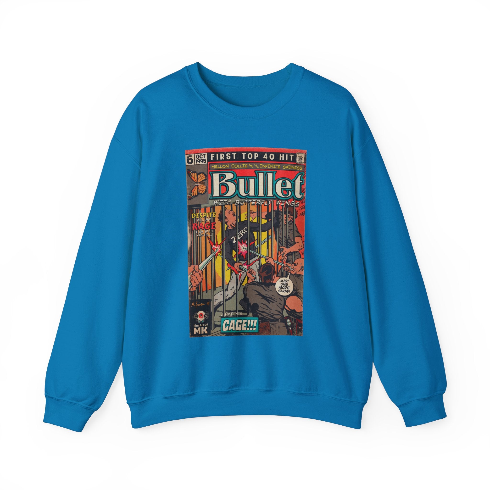Bullet With Butterfly Wings - Unisex Heavy Blend™ Crewneck Sweatshirt