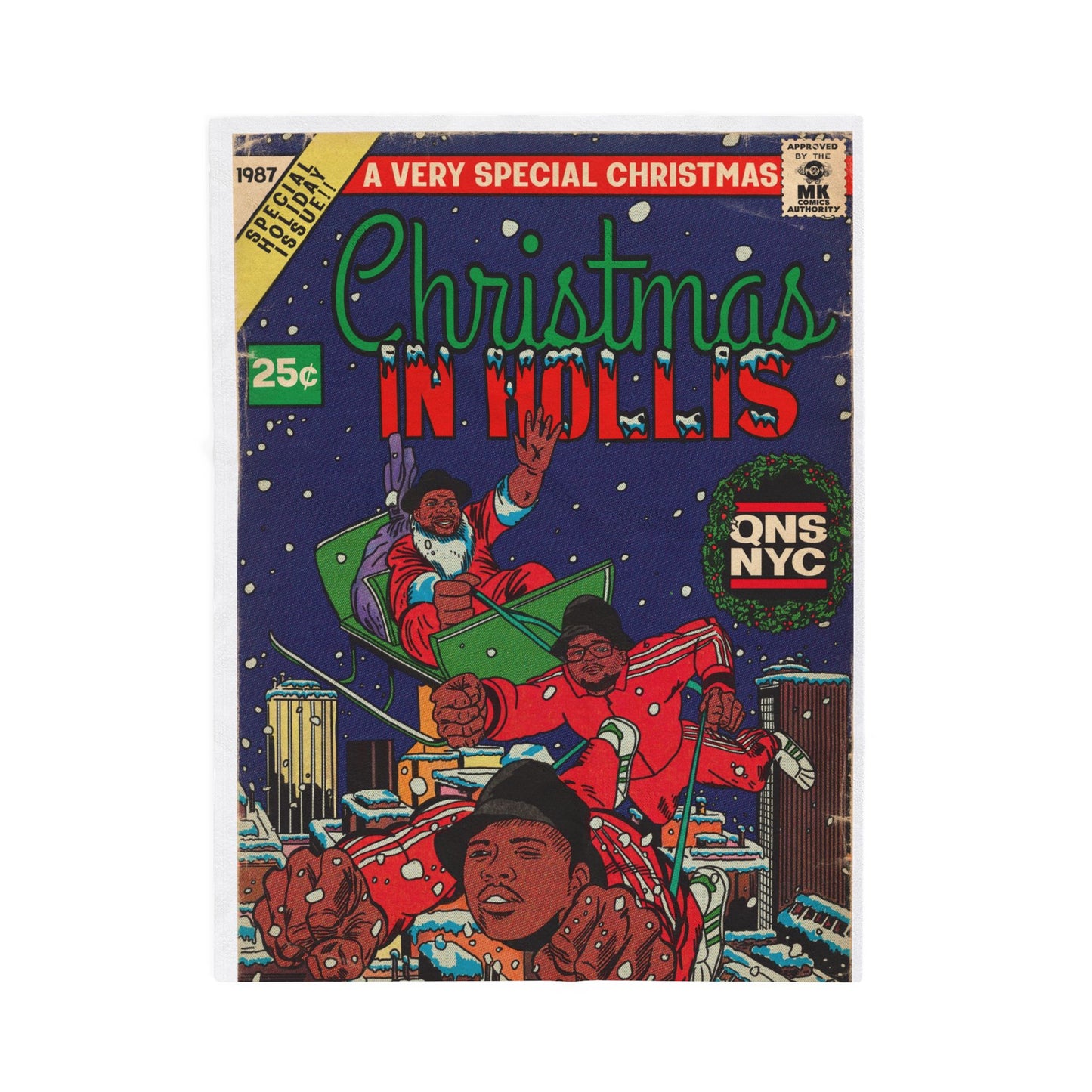 Christmas in Hollis - Velveteen Plush Blanket